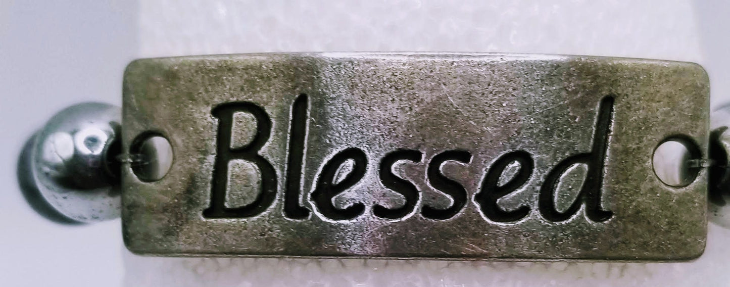 Handcrafted Jewelry By Teri C Bracelet Inspirational Stamped Beaded Bracelet