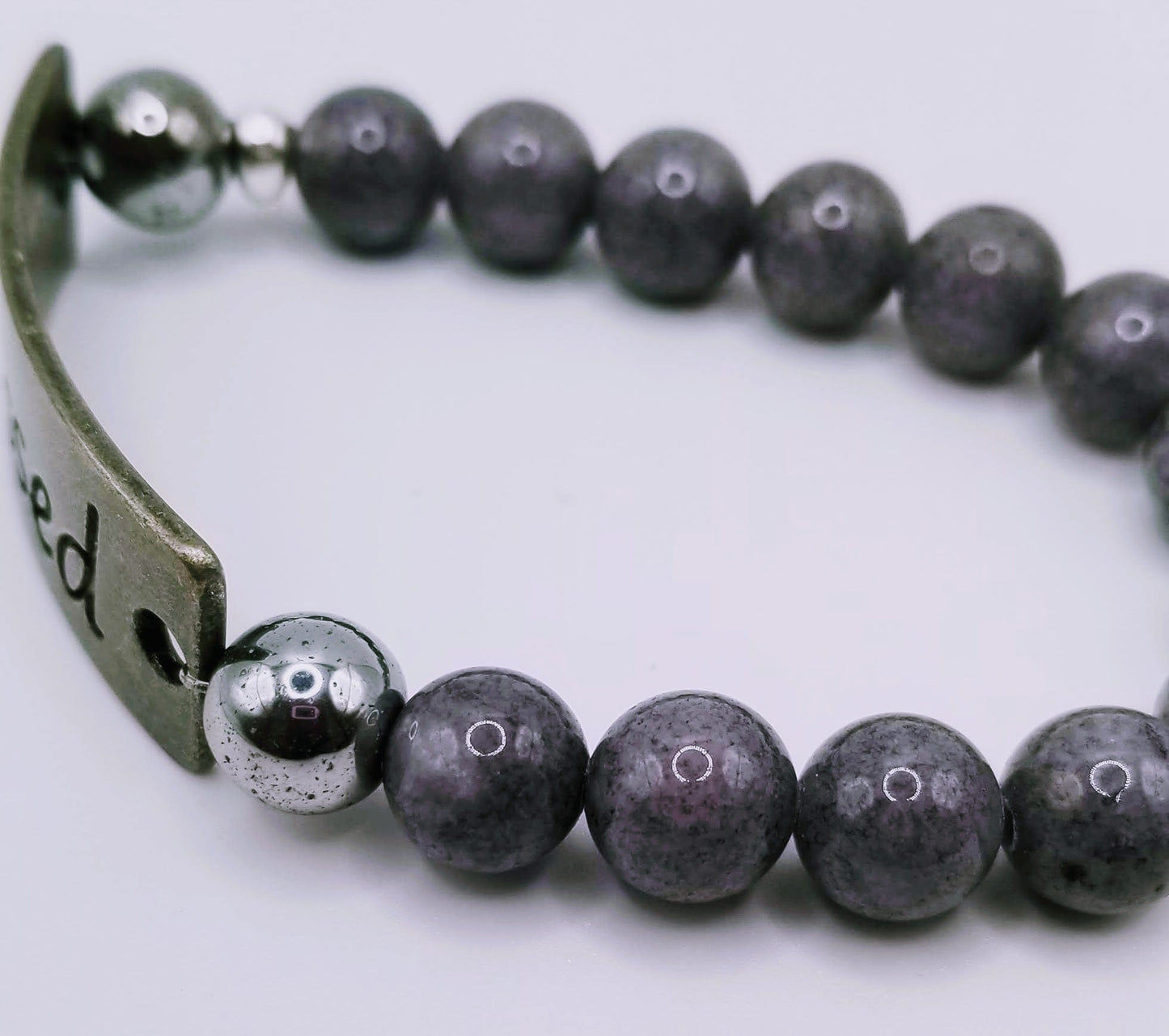 Handcrafted Jewelry By Teri C Bracelet Inspirational Stamped Beaded Bracelet