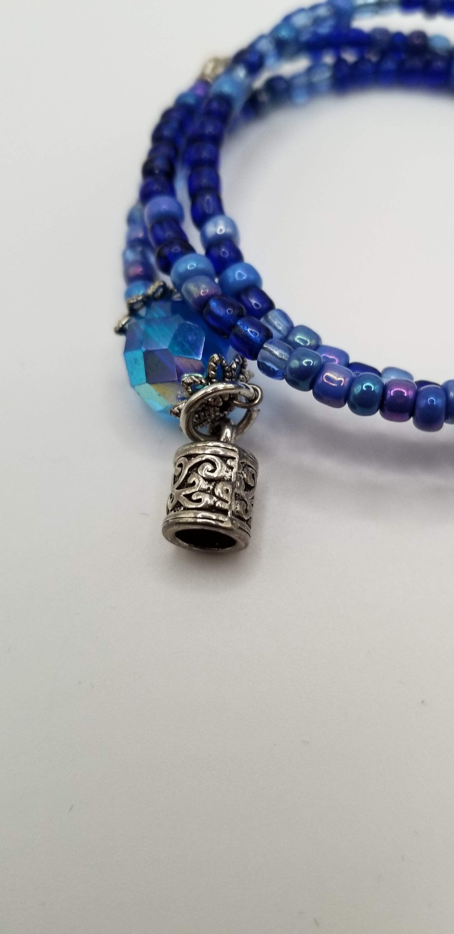 Handcrafted Jewelry By Teri C Inspire Teal Blue Bracelet