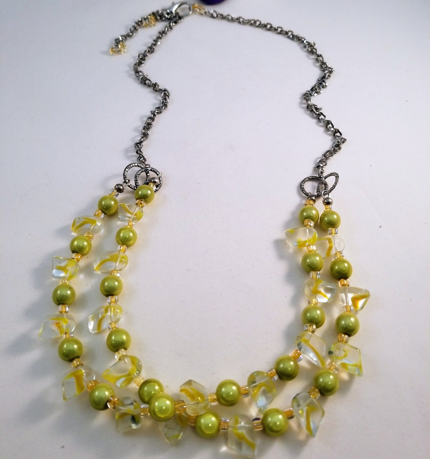 Handcrafted Jewelry By Teri C Necklace Lemon Chiffon Necklace