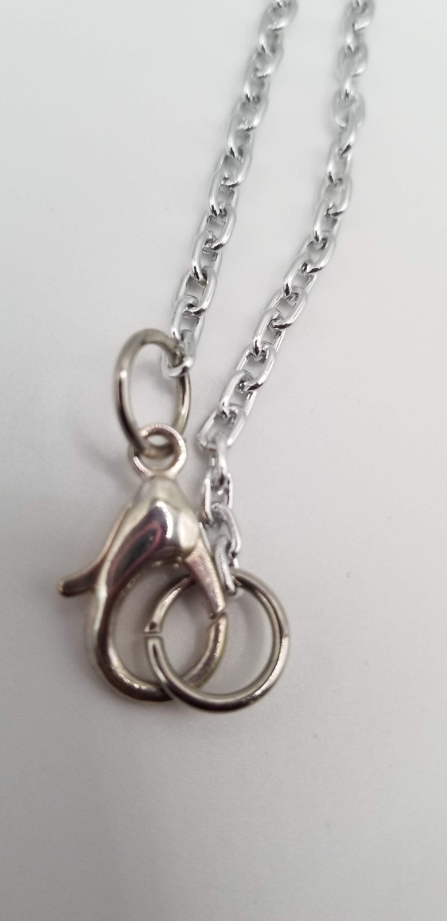 Handcrafted Jewelry By Teri C Necklace Orange quartz with Silverleaf Pendant on silver tone chain