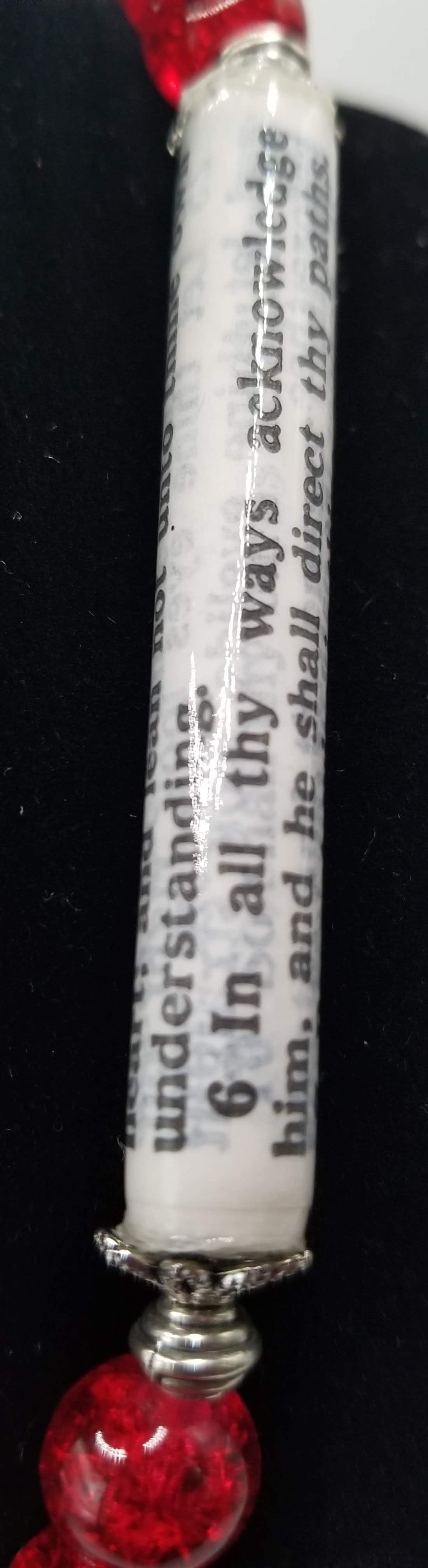 Handcrafted Jewelry By Teri C Necklace Ruby Red Words Of Faith