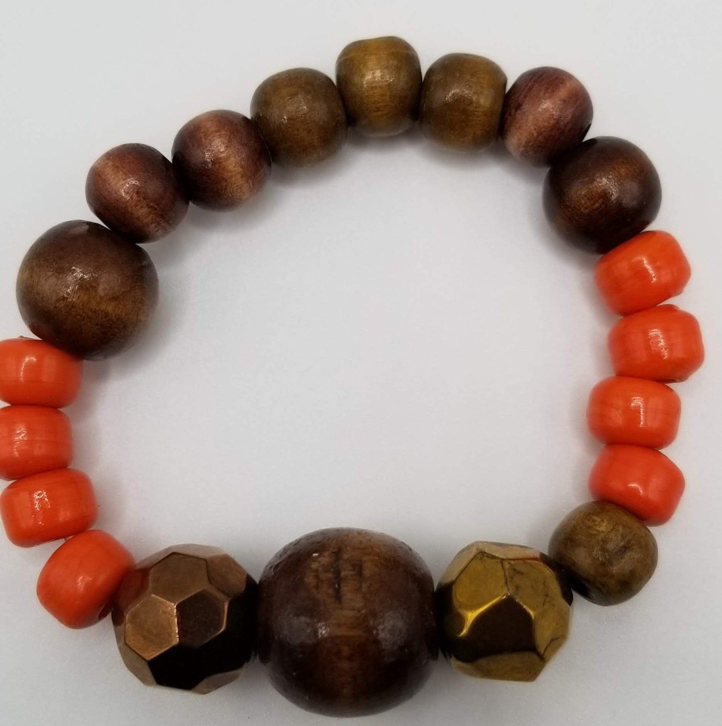 Handcrafted Jewelry By Teri C Orange & Wood