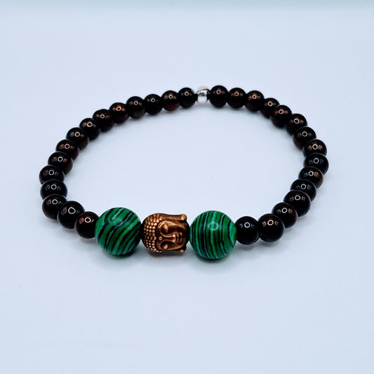 🧘‍♂️ Discover Inner Peace and Style with the Copper Buddha Men's Beaded Bracelet! 📿