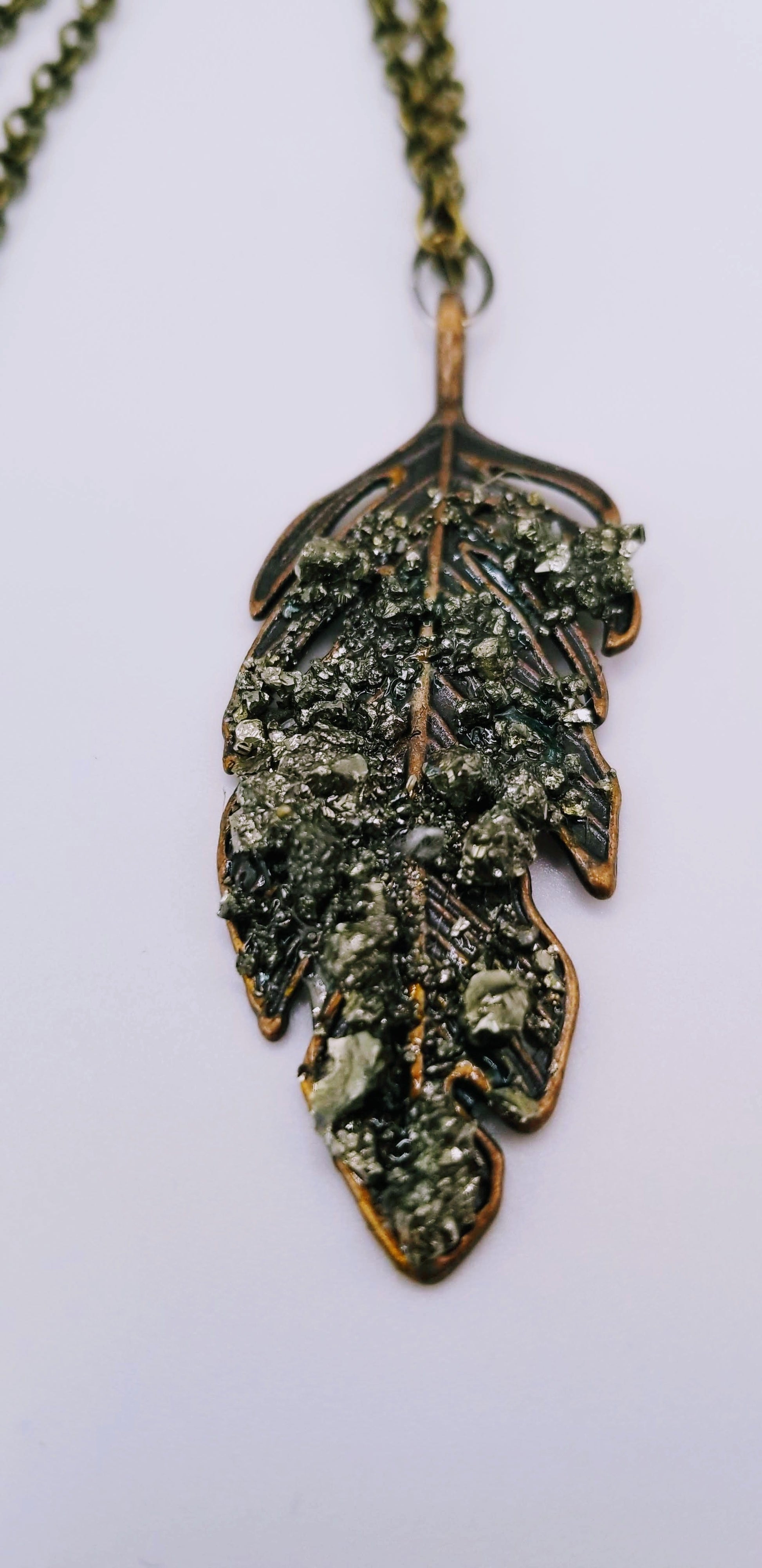 Handcrafted Jewelry By Teri C Necklace Leaf Pendant Necklace