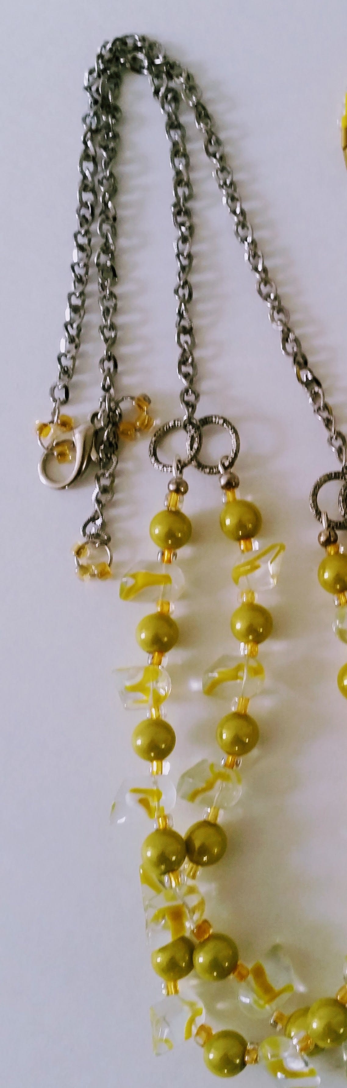 Handcrafted Jewelry By Teri C Necklace Lemon Chiffon Necklace