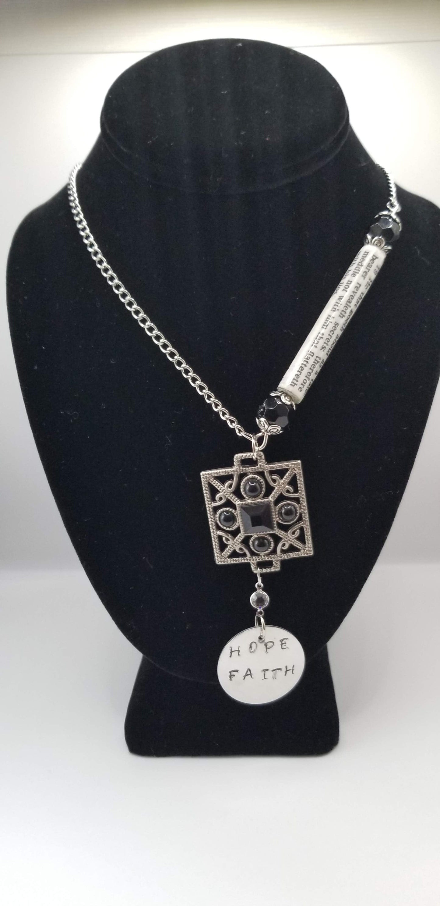 Handcrafted Jewelry By Teri C Necklace Words Of Faith Necklace