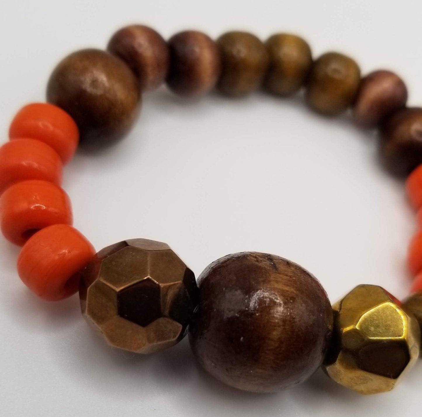 Handcrafted Jewelry By Teri C Orange & Wood
