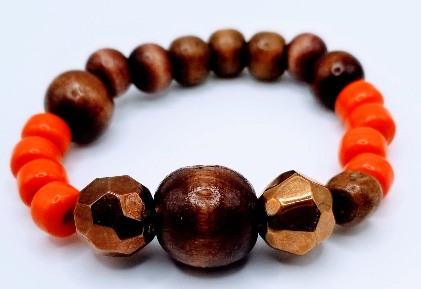 Handcrafted Jewelry By Teri C Orange & Wood